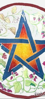 fotó egy pentacle tetoválásról, 2018. 06. 20. №051 - tetováló pentacle -