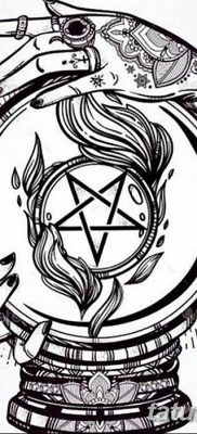 fotó egy pentacle tetoválásról, 2018. 06. 20. №054 - tetováló pentacle -