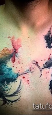 Fénykép tetováló kakasról (tetováló kakas) (érték) - példa rajz - 003