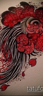 015. Fotó tetováló kakasról