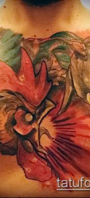 Fotó a tetováló kakasról (tetováló kakas) (érték) - példa rajz - 027