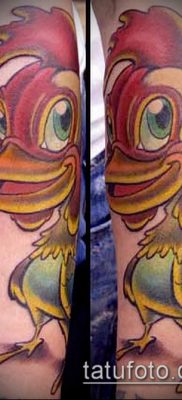 Fotó a tetováló kakasról (tetováló kakas) (érték) - példa rajz - 043