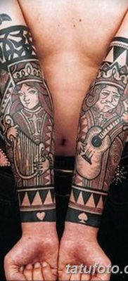 fotó tetoválás játékkártya királynő kelt 2017.10.21. №019 - tetoválás kártya királynő