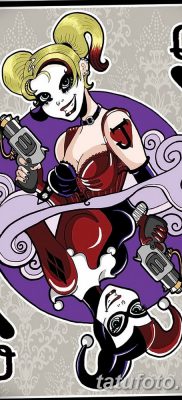 fotó tetoválás játékkártya királynő kelt 2017.10.21. №017 - tetoválás kártya királynő