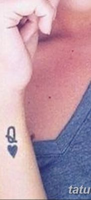 fotó tetoválás játékkártya királynő kelt 2017.10.21. №005 - tetoválás kártya királynő