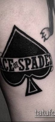 fotó tetoválás ász ásó (tetoválás) (érték) - példa rajz - 065