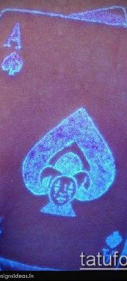 fotó tetováló ász ásóról (tetoválás) (érték) - példa rajz - 058