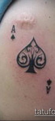 fotó a tetováló ász ásójáról (Tattoo) (érték) - példa rajz - 053