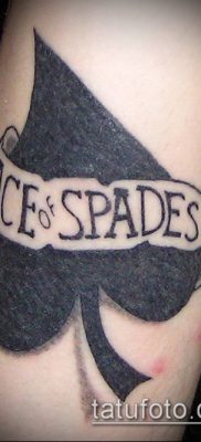 fotó tetováló ász ásóról (tetoválás) (érték) - példa rajz - 047