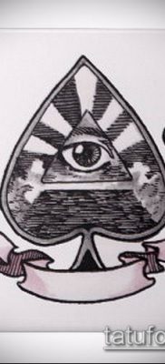 fotó a tetováló ász ásójáról (Tattoo) (érték) - példa rajz - 042