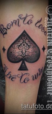 fotó a tetováló ász ásójáról (Tattoo) (érték) - példa rajz - 041