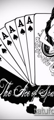 fotó a tetováló ász ásójáról (Tattoo) (érték) - példa rajz - 036