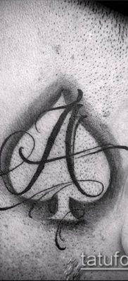 fotó a tetováló ász ásójáról (Tattoo) (érték) - példa rajz - 029