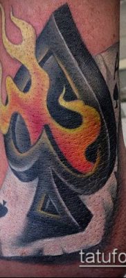 fotó tetováló ász ásóról (tetoválás) (érték) - példa rajz - 027