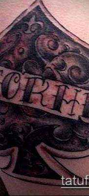 fotó tetováló ász ásóról (tetoválás) (érték) - példa rajz - 021