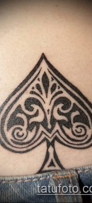 fotó tetováló ász ásóról (tetoválás) (érték) - példa rajz - 019