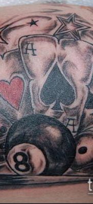 fotó tetováló ász ásóról (tetoválás) (érték) - példa rajz - 018