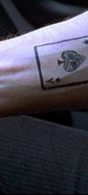 fotó tetováló ász ásóról (tetoválás) (érték) - példa rajz - 016