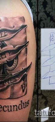 fotó tetováló ász ásóról (tetoválás) (érték) - példa rajz - 011