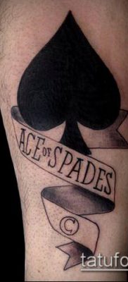 fotó tetováló ász ásóról (tetoválás) (érték) - példa rajz - 006