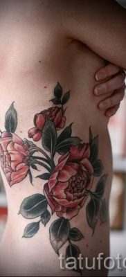 Wert Pfingstrose Tattoos für Mädchen - Foto Beispiel der Tätowierung 15052016 1