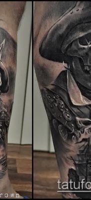 fotó egy kalóz tetoválásról (jelentése) - példa egy érdekes tetoválási rajzra - 054