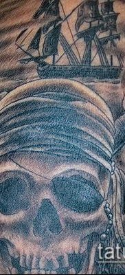 fotó egy kalóz tetoválásról (jelentése) - példa egy érdekes tetoválási rajzra - 049