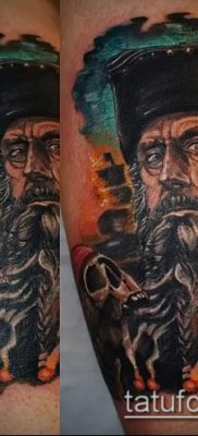 fotó egy kalóz tetoválásról (jelentése) - példa egy érdekes tetoválási rajzra - 048