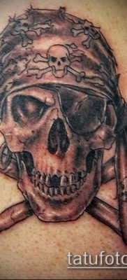 fotó egy kalóz tetoválásról (jelentése) - példa egy érdekes tetoválási rajzra - 046