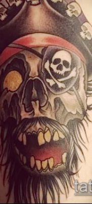 fotó egy kalóz tetoválásról (jelentése) - példa egy érdekes tetoválási rajzra - 044