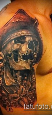 fotó egy kalóz tetoválásról (jelentése) - példa egy érdekes tetoválási rajzra - 041