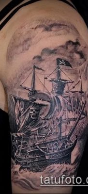 fotó egy kalóz tetoválásról (jelentése) - példa egy érdekes tetoválási rajzra - 040