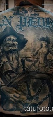 fotó egy kalóz tetoválásról (jelentése) - példa egy érdekes tetoválási rajzra - 038