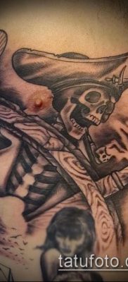 fotó egy kalóz tetoválásról (jelentése) - példa egy érdekes tetoválási rajzra - 037