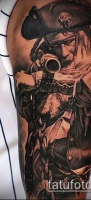 fotó egy kalóz tetoválásról (jelentése) - egy példa egy érdekes tetoválási rajzra - 036