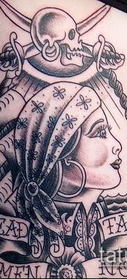 fotó egy kalóz tetoválásról (jelentése) - példa egy érdekes tetoválási rajzra - 034