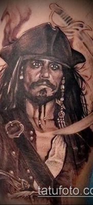 fotó egy kalóz tetoválásról (jelentése) - példa egy érdekes tetoválási rajzra - 031