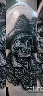 fotó egy kalóz tetoválásról (jelentése) - példa egy érdekes tetoválási rajzra - 029