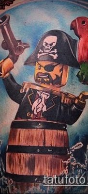 fotó egy kalóz tetoválásról (jelentése) - példa egy érdekes tetoválási rajzra - 025