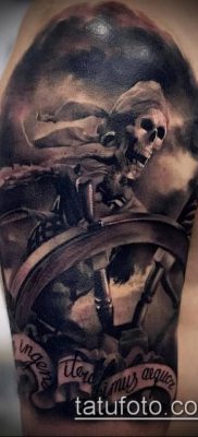 fotó egy kalóz tetoválásról (jelentése) - példa egy érdekes tetoválási rajzra - 023