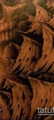 fotó egy kalóz tetoválásról (jelentése) - példa egy érdekes tetoválási rajzra - 020