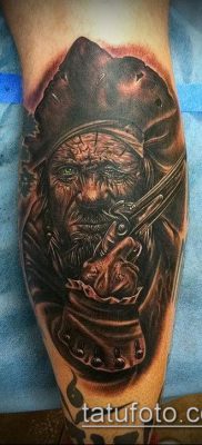 fotó egy kalóz tetoválásról (jelentése) - példa egy érdekes tetoválási rajzra - 019