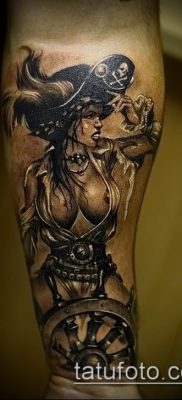 fotó egy kalóz tetoválásról (jelentése) - példa egy érdekes tetoválási rajzra - 015