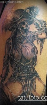 fotó egy kalóz tetoválásról (jelentése) - példa egy érdekes tetoválási rajzra - 014