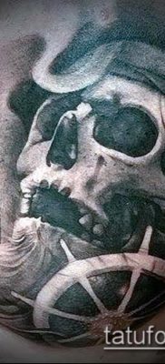 fotó egy kalóz tetoválásról (jelentése) - példa egy érdekes tetoválási rajzra - 013