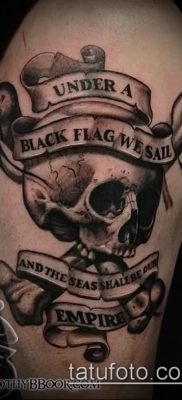 fotó egy kalóz tetoválásról (jelentése) - példa egy érdekes tetoválási rajzra - 012