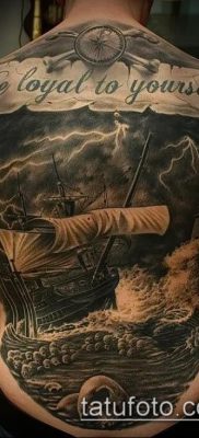fotó egy kalóz tetoválásról (jelentése) - példa egy érdekes tetoválási rajzra - 008