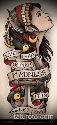 fotó egy kalóz tetoválásról (jelentése) - példa egy érdekes tetoválási rajzra - 004