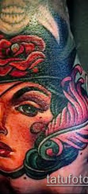 fotó egy kalóz tetoválásról (jelentése) - példa egy érdekes tetoválási rajzra - 002