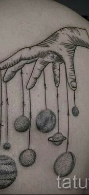 Fényképes példa a bolygótetoválásról a bolygótetoválás jelentését bemutató cikkhez - tatufoto.ru - 53